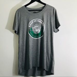 Smokey The Bear Gray T-Shirt, size XXL